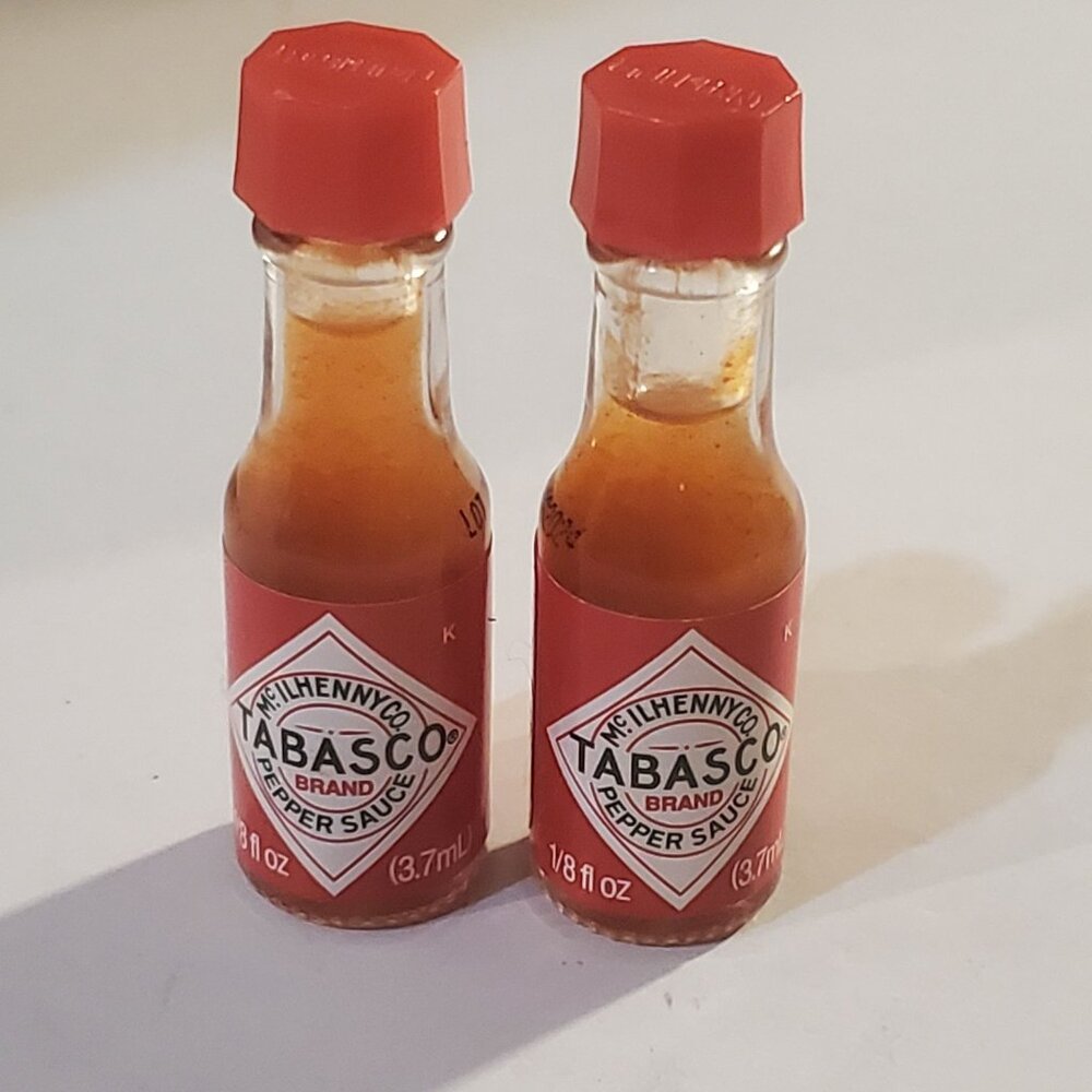 Tabasco Pepper Sauce Mini Bottles Original 3.7ml - Set of 2